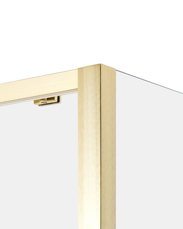 Brusehjørne Sølv Hærdet glas Aluminiumsramme Enkeltdør 80x100x185cm Moderne design