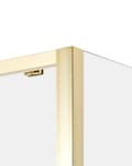 Miniatyrbillede 5 af 8: Brusehjørne Sølv Hærdet glas Aluminiumsramme Enkeltdør 80x100x185cm Moderne design