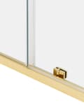 Miniatyrbillede 8 af 8: Brusehjørne Sølv Hærdet glas Aluminiumsramme Enkeltdør 80x100x185cm Moderne design