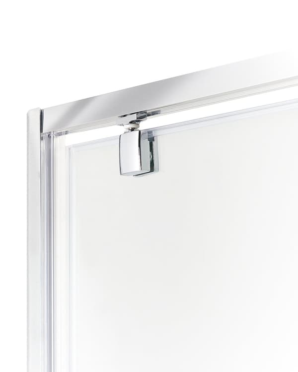 Brusekabine Glas Hærdet Glas 80 x 80 x 185 cm Firkantet Brusehjørne med Svingdør Lille Bruseniche til Badeværelse Lukket Kabine