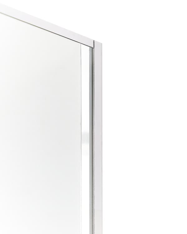 Brusekabine Glas Hærdet Glas 80 x 80 x 185 cm Firkantet Brusehjørne med Svingdør Lille Bruseniche til Badeværelse Lukket Kabine