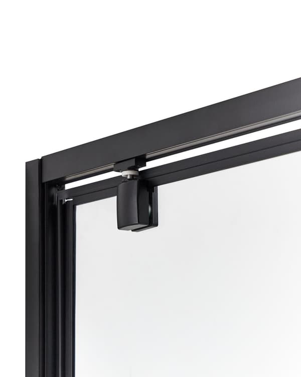 Brusekabine Glas Hærdet Glas 90 x 90 x 185 cm Firkantet Brusehjørne med Svingdør Lille Bruseniche til Badeværelse Lukket Kabine
