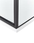 Miniatyrbillede 8 af 8: Brusekabine Glas Hærdet Glas 90 x 90 x 185 cm Firkantet Brusehjørne med Svingdør Lille Bruseniche til Badeværelse Lukket Kabine