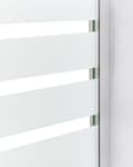 Miniatyrbillede 7 af 8: Brusebadekarskærm med døre Gennemsigtigt og matteret hærdet glas med aluminium og rustfrit still 140 x 100 cm Justerbar Minimalist