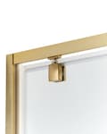 Miniatyrbillede 5 af 8: Brusekabine Glas Hærdet Glas 70 x 70 x 185 cm Firkantet Brusehjørne med Svingdør Lille Bruseniche til Badeværelse Lukket Kabine