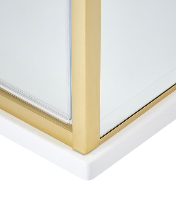 Brusekabine Glas Hærdet Glas 70 x 70 x 185 cm Firkantet Brusehjørne med Svingdør Lille Bruseniche til Badeværelse Lukket Kabine