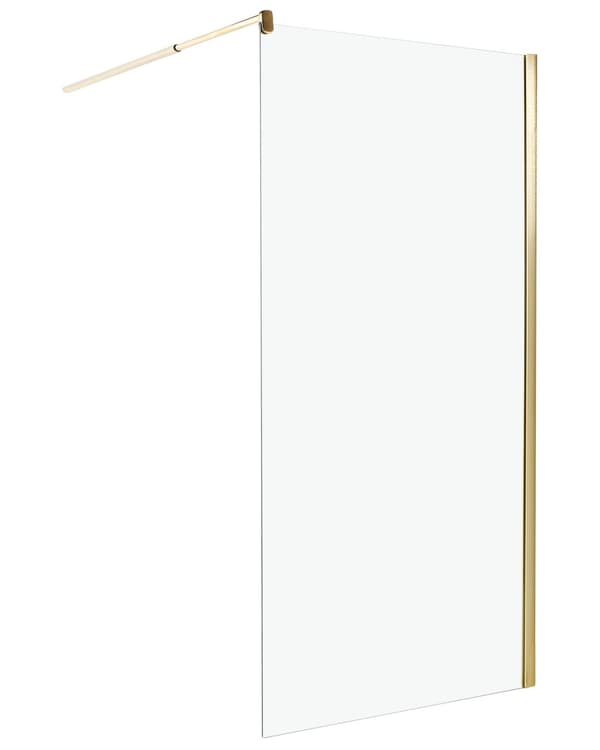 Brusevæg Hærdet Glas 100 x 190 cm Moderne Bruseafskærmning Glasvæg til Badeværelse Minimalistisk Bruseniche Glaspanel