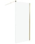 Miniatyrbillede 1 af 7: Brusevæg Hærdet Glas 90 x 190 cm Moderne Bruseafskærmning Glasvæg til Badeværelse Minimalistisk Bruseniche Glaspanel