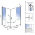 Pikkukuva 6 / 9: SUIHKUKAAPPI REA CITY 80X100 BLACK