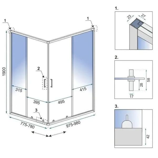 SUIHKUKAAPPI REA CITY 80X100 BLACK