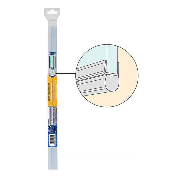 Duschtätning - GEB - Tubulär - 1 m - Tätning - För dörrar 5 till 8 mm