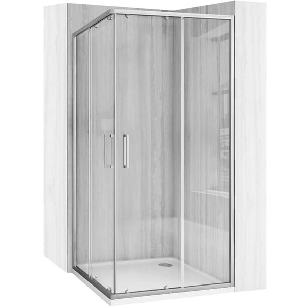 BRUSEAFSKÆRMNING REA CITY 90X90 BRUSH NICKEL