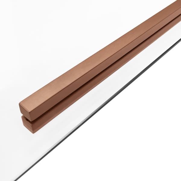 BRUSEAFSKÆRMNING REA SOLAR 90X90 BRUSH COPPER + BRUSEBAKKE SAVOY WHITE
