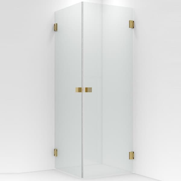 VikingBad EMIL Dusjhjørne Rett H200cm Gull 70x90cm