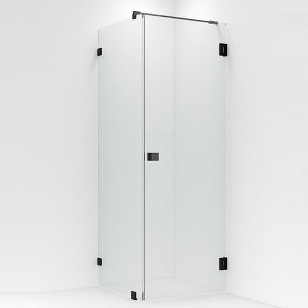 VikingBad Emil Glassfelt H200cm inkl. støttestag, veggfeste og gulvfeste
