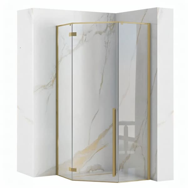 BRUSEAFSKÆRMNING REA DIAMOND 90X90 BRUSH GOLD