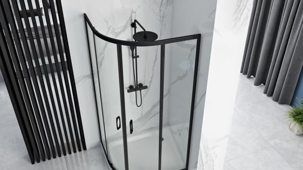 DUSCHKABIN REA LOOK 80X80 BLACK