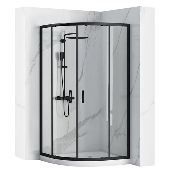 DUSCHKABIN REA LOOK 80X80 BLACK