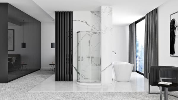 DUSCHKABIN REA LOOK 80X80 CHROME