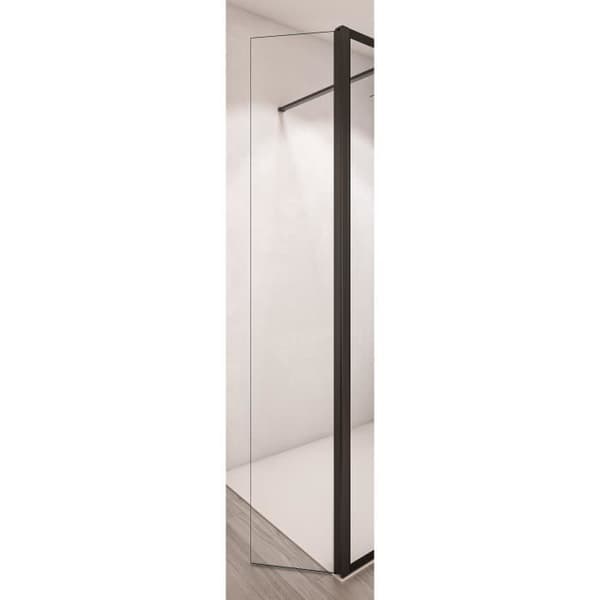 AURYS Svängbar duschdörr BALEARES® CLAIRE - Tidlöst 8 mm härdat glas från Saint-Gobain - L.34 cm x H.198 cm