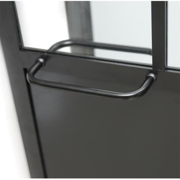 DUSCHKABIN 90X120X220 INDUSTRIELL STIL SVART