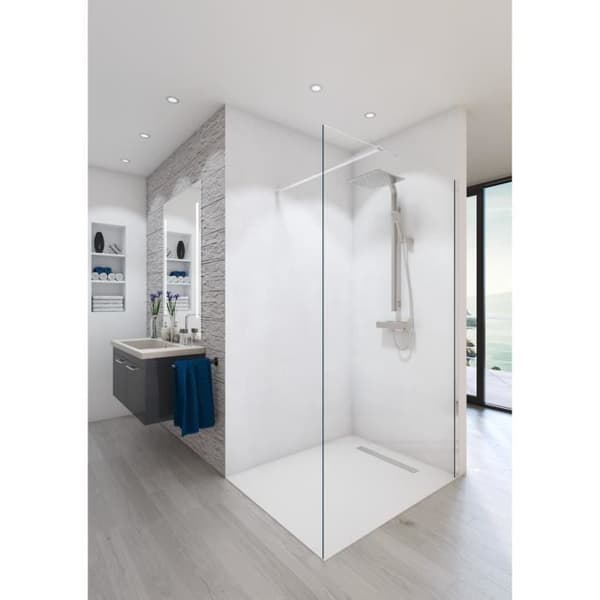 Duschvägg i kit BALEARES® CLAIRE - Timeless glas 8 mm härdat av Saint-Gobain - AURYS