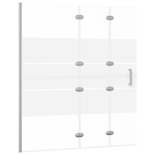 Duschvägg vikbar ESG 120x140 cm vit