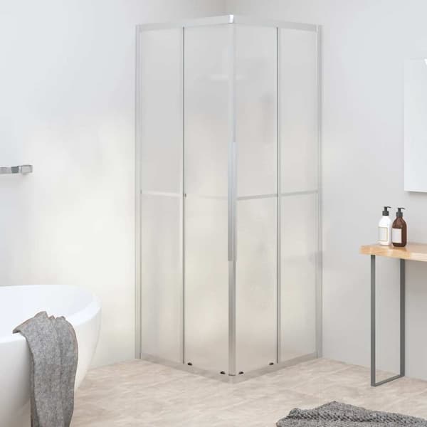 Duschvägg frostad ESG 70x70x180 cm
