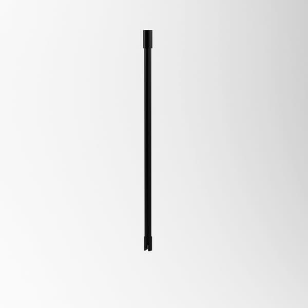 Fäststång - MyShowerRoom - 60cm - Mattsvart - Glas - Klippbar