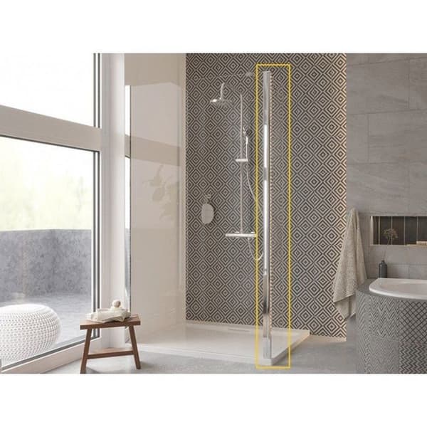 Duschvägg - duschdörr Sanplast ECO-N FLEX SIDOPANEL 30 x 195 KROM/ÖVERFÖRING