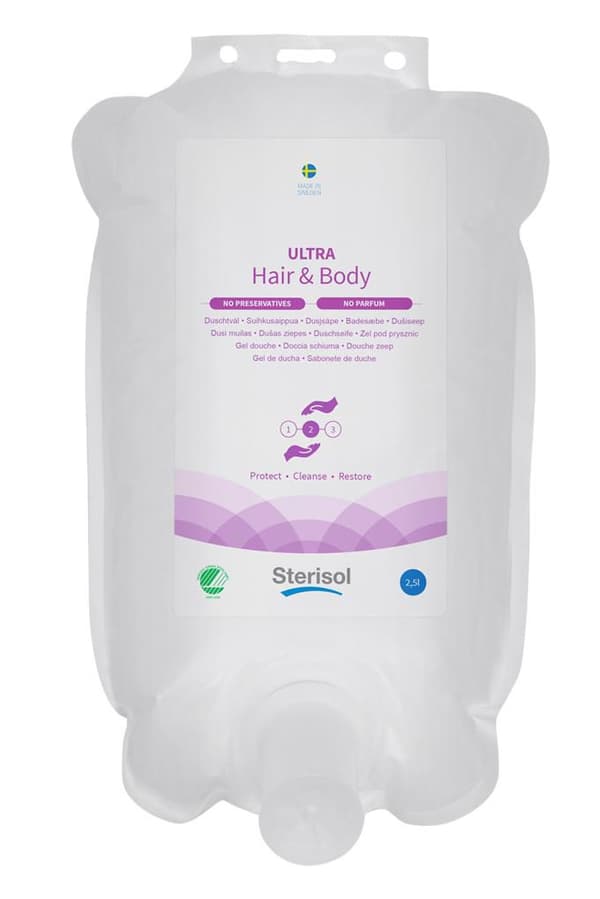 Duschtvål STERISOL Ultra Hair&Body 2,5L