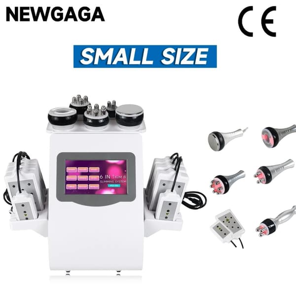 Ultraljudskavitation Slimming Machine, RF + Vakuum, Ansikts- och Kroppsbehandling,Liten storlek, EU-kontakt
