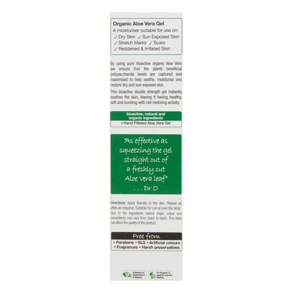 Återfuktande badgel med aloe vera Bioactive Organic Dr.Organic Bioactive Organic 200 ml