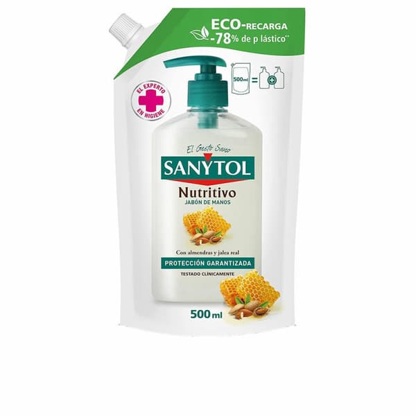Käsisaippua Sanytol 500 ml Anti-bakteerinen Ravitseva Täyttö