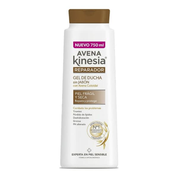 Shower Gel Uden Sæbe Avena Kinesia Intensiv Reparerende Behandling (750 ml)