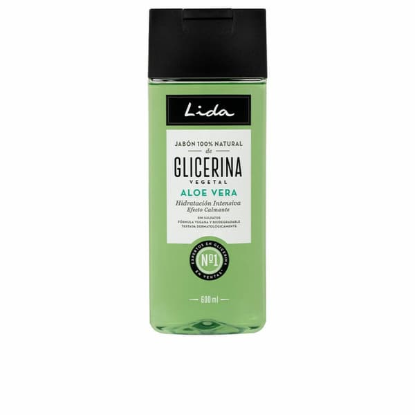 Nestemäinen aloe vera vartalosaippua Lida Jabón Natural 100-prosenttisesti luonnollinen 600 ml