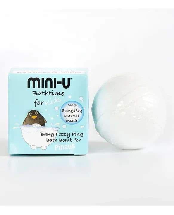 Mini-U® Bang Fizzy Pink badebombe hvid 50g