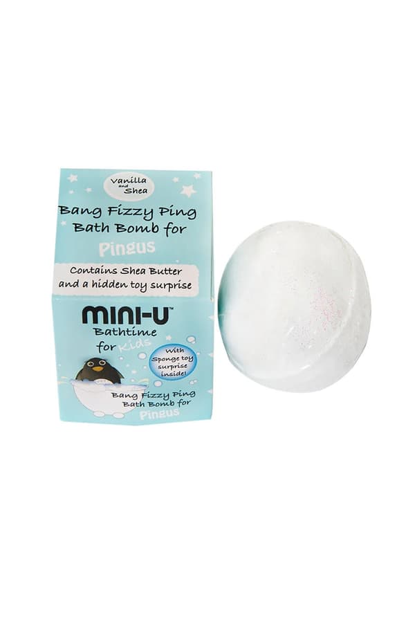Mini-U® Bang Fizzy Pink badebombe hvid 50g