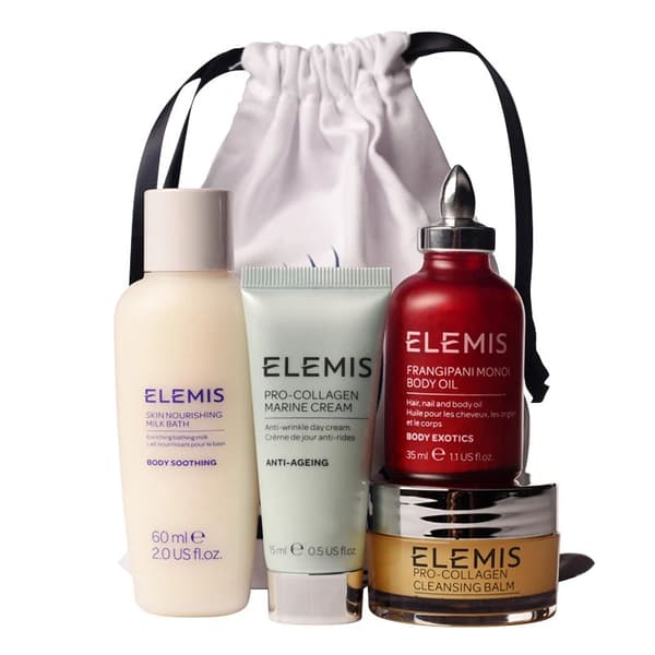 Elemis® Best Sellers-sett: Elemis® Skin Nourishing milk, Elemis® Pro-Collagen Marine, Elemis® Frangipani Monoi Nourishing oil, Pro-Collagen balm