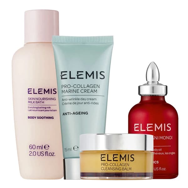 Elemis® Best Sellers-sett: Elemis® Skin Nourishing milk, Elemis® Pro-Collagen Marine, Elemis® Frangipani Monoi Nourishing oil, Pro-Collagen balm