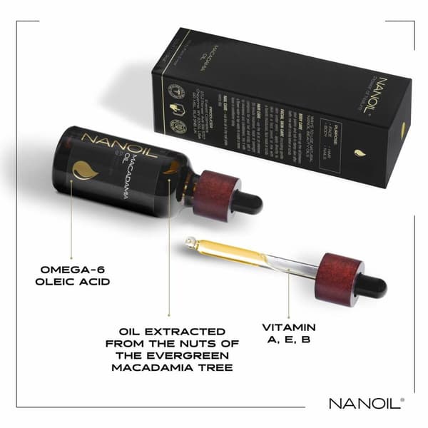 Kroppsolja Nanoil Power Of Nature Macadamianötter olja (50 ml)