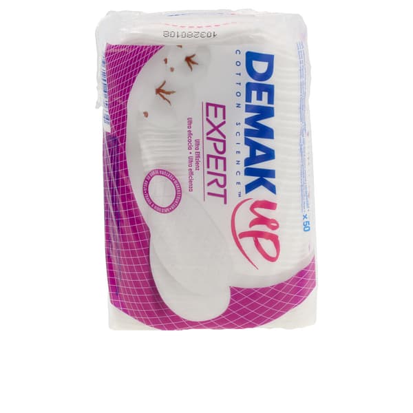 DEMAK'UP EXPERT oval make-up remover discs 50 u