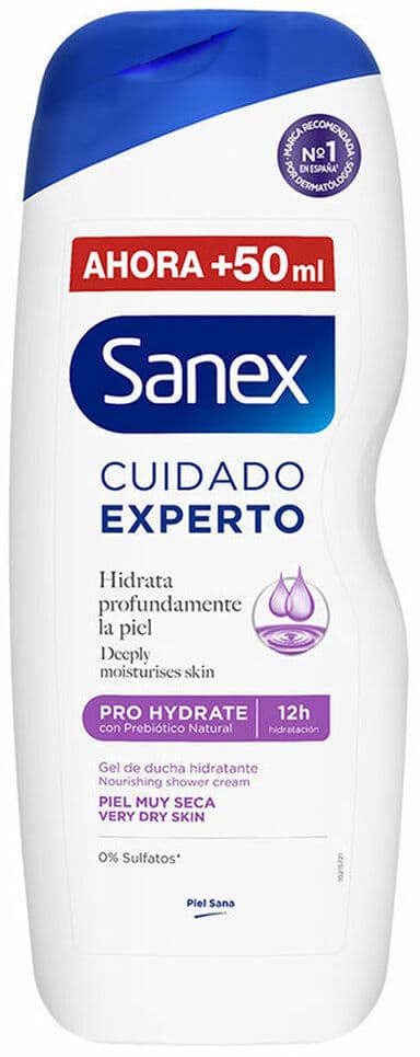 Moisturising Shower Gel Sanex 600 ml
