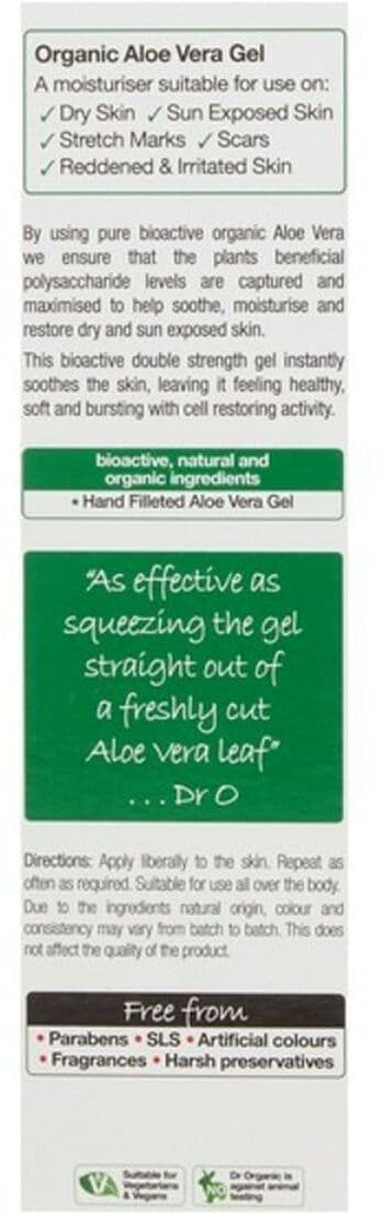 Moisturising Bath Gel with Aloe Vera Bioactive Organic Dr.Organic Bioactive Organic 200 ml
