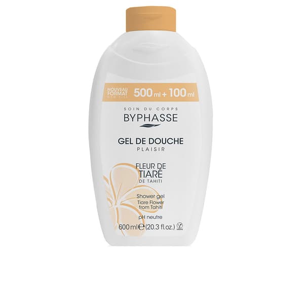 BYPHASSE PLAISIR SHOWER GEL tiaré flower 600 ml