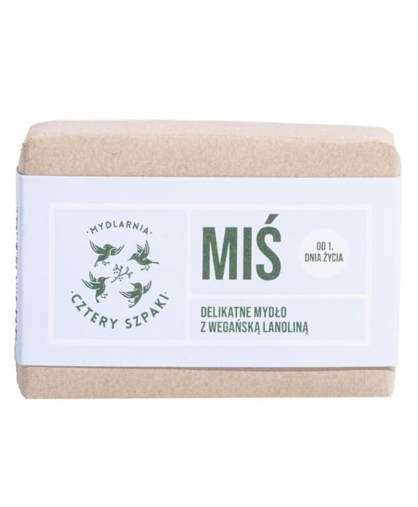 FOUR STARLINGS Teddybjörntvål - med vegansk lanolin, delikat, 110g
