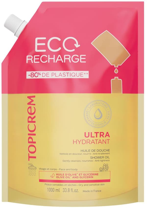 Topicrem UH shower oil refill 1000 ml