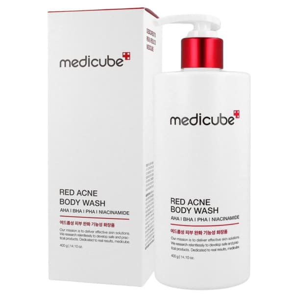 Medicube RED ACNE BODY WASH 2,0 400 g - kroppstvättgel för problematisk hud