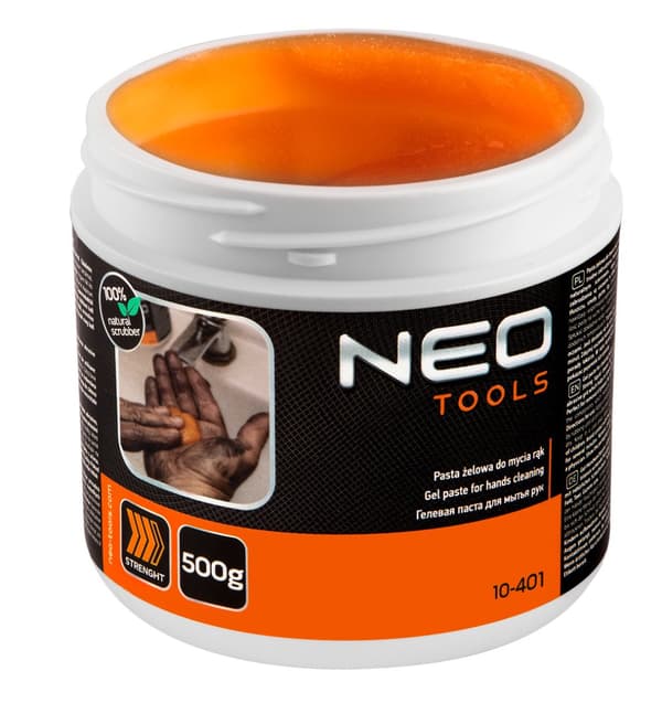 Gel, orange, håndvaskepasta, til fjernelse af vanskeligt snavs - 500g krukke