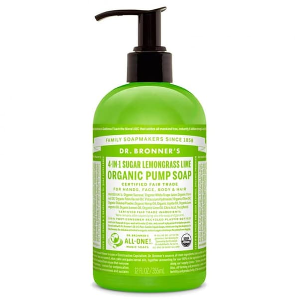 Håndsæbe Dr Bronner's 4 in 1 Lemongrass Lime 355 ml
